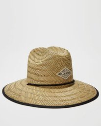 2 Tipton Straw Lifeguard Hat Black JAHWNBTI Billabong