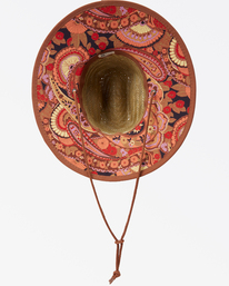 6 Tipton Straw Lifeguard Hat Brown JAHWNBTI Billabong