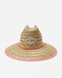 2 Tipton Straw Lifeguard Hat Pink JAHWNBTI Billabong