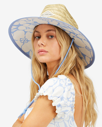 0 Tipton Straw Lifeguard Hat Blue JAHWNBTI Billabong