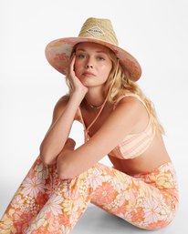 1 Tipton Straw Lifeguard Hat Pink JAHWNBTI Billabong