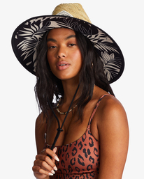 3 Tipton Straw Lifeguard Hat White JAHWNBTI Billabong