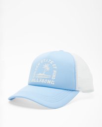3 Across Waves Trucker Hat Blue JAHWQBAC Billabong