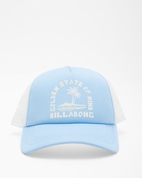 4 Across Waves Trucker Hat Blue JAHWQBAC Billabong