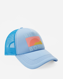 3 Across Waves Trucker Hat Blue JAHWQBAC Billabong