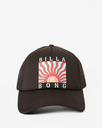 3 Across Waves Trucker Hat Red JAHWQBAC Billabong
