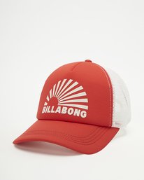 0 Across Waves Trucker Hat Red JAHWQBAC Billabong