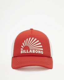 1 Across Waves Trucker Hat Red JAHWQBAC Billabong