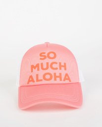 1 Across Waves Trucker Hat Pink JAHWQBAC Billabong
