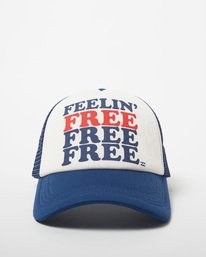1 Across Waves Trucker Hat Blue JAHWQBAC Billabong