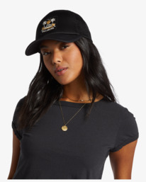0 Across Waves Trucker Hat Black JAHWQBAC Billabong