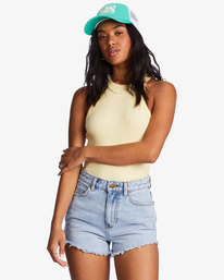 billabong, Across Waves Trucker Hat, SWEET GRASS (gkz0) Across Waves - Trucker Cap for Women JAHWQBAC