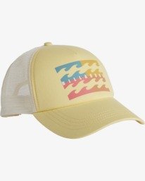 3 Aloha Forever Trucker Hat Yellow JAHWQBAL Billabong