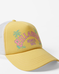 4 Aloha Forever Trucker Hat Yellow JAHWQBAL Billabong