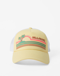 3 Aloha Forever Trucker Hat Yellow JAHWQBAL Billabong