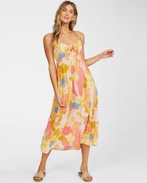 0 Twist It Dress Orange JD732BTW Billabong