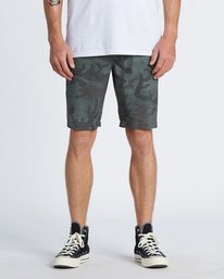 2 Crossfire Slub Submersible Short 21" Green M2031BCS Billabong