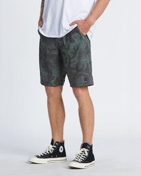 3 Crossfire Slub Submersible Short 21" Green M2031BCS Billabong