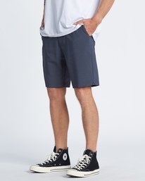 3 A/Div Surftrek Wick Short 20" Blue M2161BSW Billabong