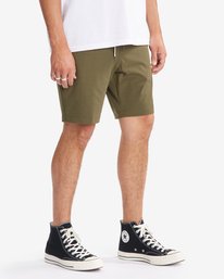 4 A/Div Transport Elastic Waist Shorts 18"  M2512BTE Billabong