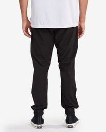 7 A/Div Transport Elastic Waist Pants Black M3153BTP Billabong