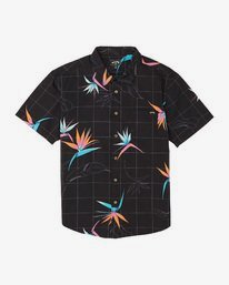 3 Sundays Floral Short Sleeve Shirt Orange M5041BSF Billabong