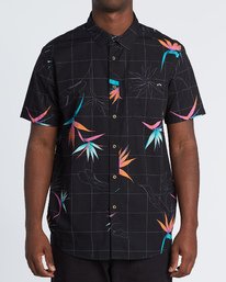 0 Sundays Floral Short Sleeve Shirt Orange M5041BSF Billabong