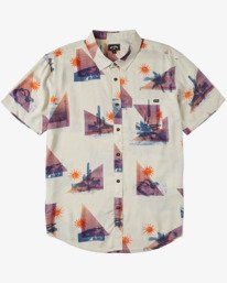 4 Sundays Floral Short Sleeve Shirt Beige M5043BSF Billabong