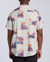3 Sundays Floral Short Sleeve Shirt Beige M5043BSF Billabong