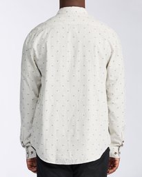 2 All Day Jacquard Long Sleeve Shirt Red M5223BAJ Billabong