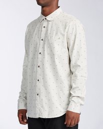 1 All Day Jacquard Long Sleeve Shirt Red M5223BAJ Billabong