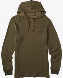 3 Keystone Pullover Thermal Hoodie Green M9013BKE Billabong