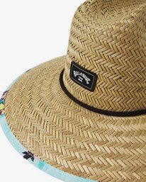 Traveler Print Mens Straw Hat