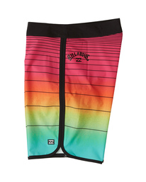 6 73 Stripe Pro 20" 2022 - Gestreifte Boardshorts für Herren Rosa S1BS36BIP0 Billabong