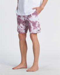 2 All Day Riot 19" - Tie-Dye Board Shorts for Men Purple S1BS53BIP0 Billabong