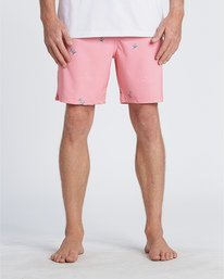 0 Sundays Pigment Laybacks 17" - Boardshort à taille élastique pour Homme Rose S1LB02BIP0 Billabong