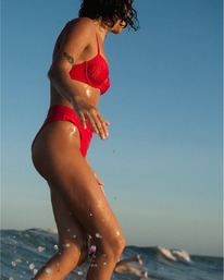 1 Wave Trip - Hike Bikini Bottoms for Women Red T3SB45BIMU Billabong