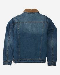 6 Barlow - Trucker Jacket for Men Blue U1JK46BIF0 Billabong