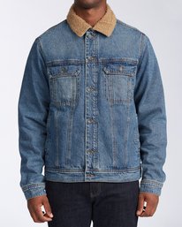 0 Barlow - Trucker Jacket for Men Blue U1JK46BIF0 Billabong