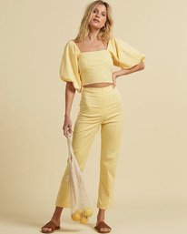 1 Salty Blonde Moonlight  - Trousers for Women Yellow U3PT31BIF0 Billabong