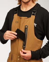 2 Adventure Division Collection North West Stx - Latz-Schneehose für Männer Braun U6PM20BIF0 Billabong