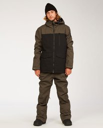 3 Outsider - Pantalón para Nieve para Hombre Gris U6PM25BIF0 Billabong