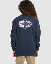billabong, Boy's Shadow Diamond Crewneck Sweatshirt, NAVY (nvy) SHADOW DIAMOND CREW UBBFT00102
