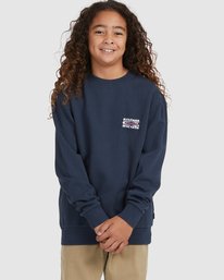 billabong, Boy's Shadow Diamond Crewneck Sweatshirt, NAVY (nvy) SHADOW DIAMOND CREW UBBFT00102