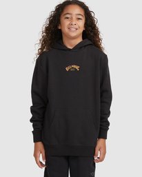 4 Boy's Core Arch Pullover Hoodie Black UBBFT00107 Billabong