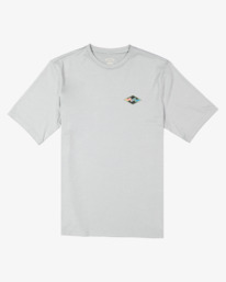 5 Boys 8-16 Diamond Shoreline Rash Vest Grey UBBWR03001 Billabong