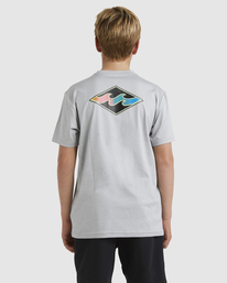 2 Boys 8-16 Diamond Shoreline Rash Vest Grey UBBWR03001 Billabong