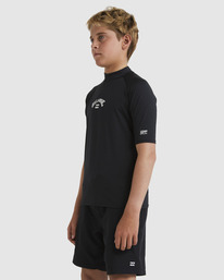 1 Boys 8-16 All Day Arch Rash Vest Black UBBWR03009 Billabong
