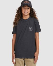 4 Boy's Big Wave Dan Short Sleeve T-Shirt Black UBBZT00117 Billabong