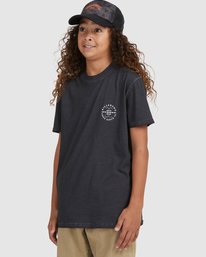 1 Boy's Big Wave Dan Short Sleeve T-Shirt Black UBBZT00117 Billabong